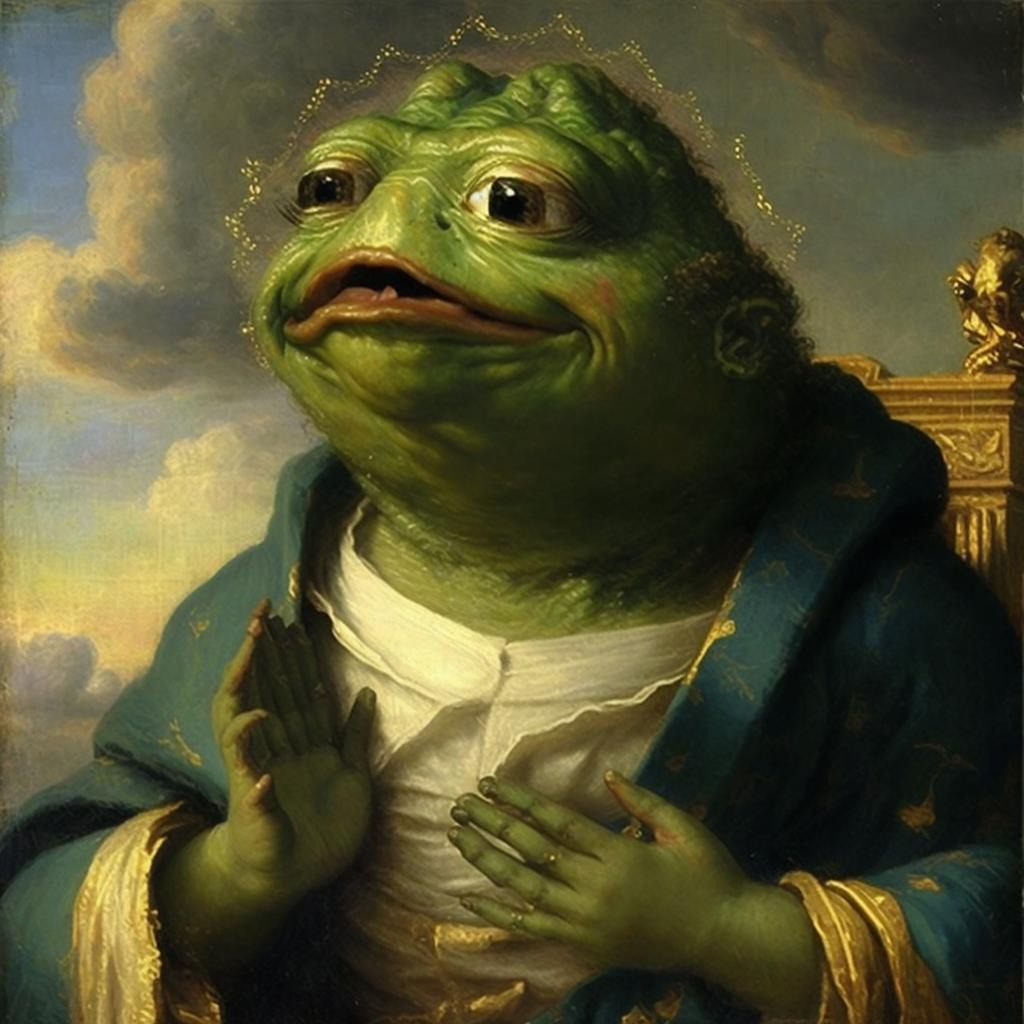 Praise Be To Pepe • Rare Pepe Nft And Blockchain Art Collectibles